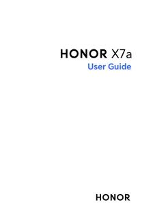 Honor X7a manual. Camera Instructions.